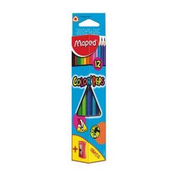 Ceruzky MAPED/12 3HR farebná súprava+strúhatko
